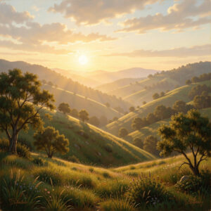 Golden Valley at Sunrise