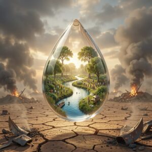 A Tiny World of Hope: Nature Thriving in a Drop of Water