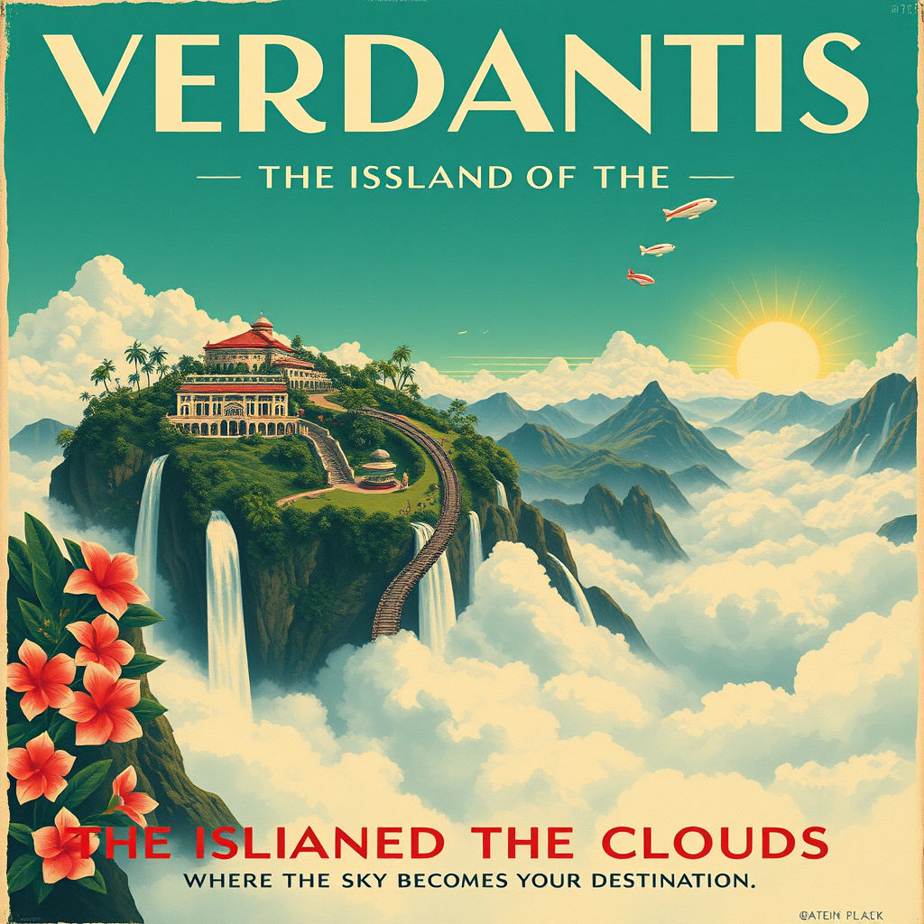 Vintage Travel Posters Series: Verdantis — The Island of the