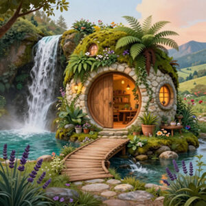 The Cottage Beneath the Waterfall