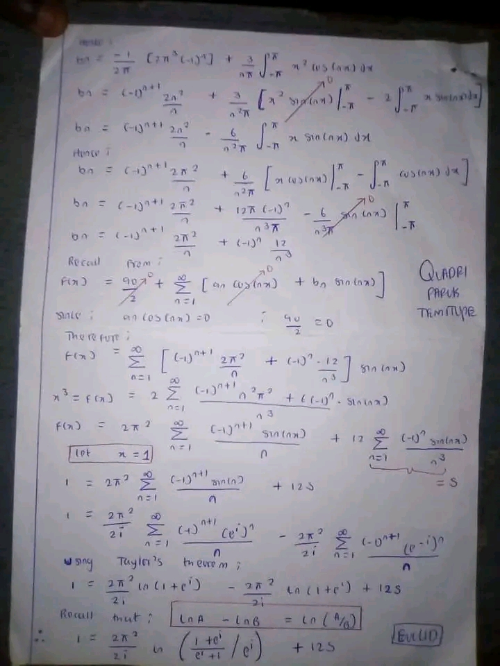 Solving Fourier Series Expansions