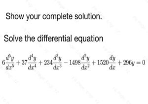 Solving Differential Equations