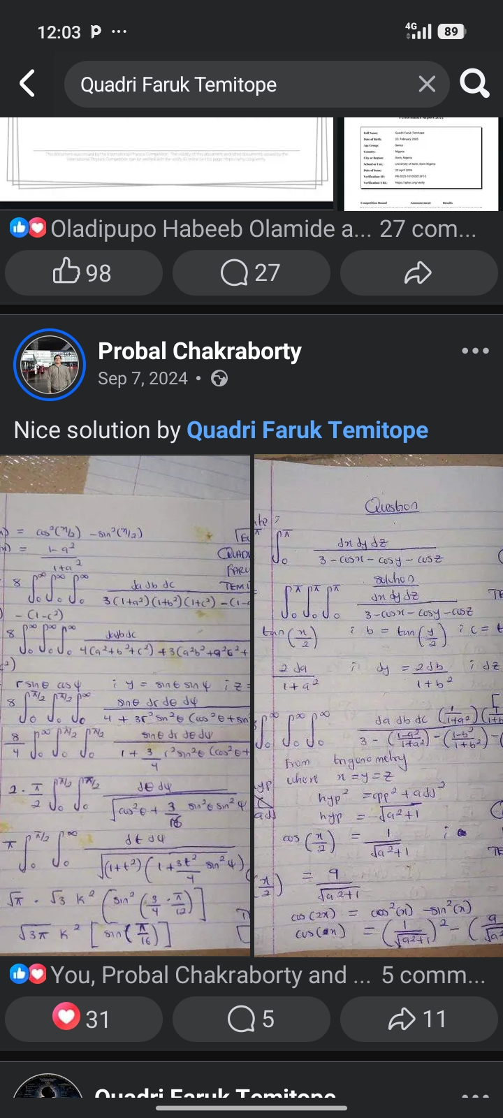 Solving Complex Triple Integral Problems