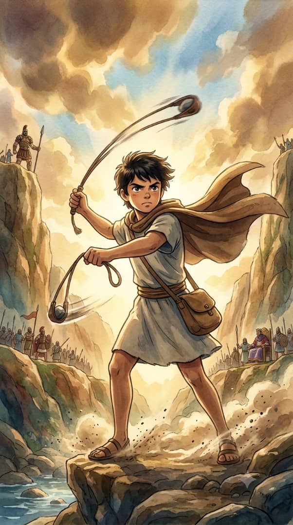 Bible Story of David and Goliath Clip