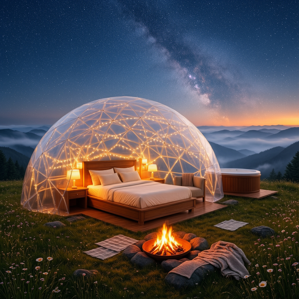 Stargazer’s Haven: A Magical Luxury Glamping Retreat