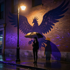 The Shadow That Remembered Her Wings