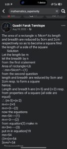 Solving Geometric Word Problems: From Rectangles to Squares