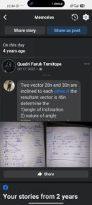Vector Mechanics: Determining Angle of Inclination