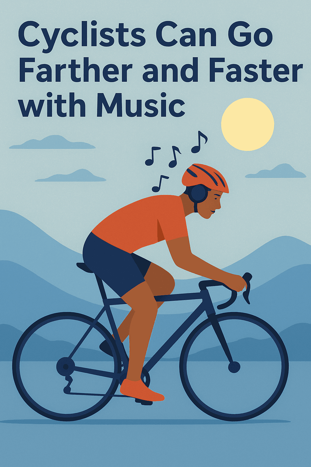 Cyclists Can Go Farther and Faster with Music
