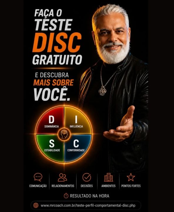 FAÇA O TESTE DISC E CONHEÇA MAIS SOBRE VOCÊ