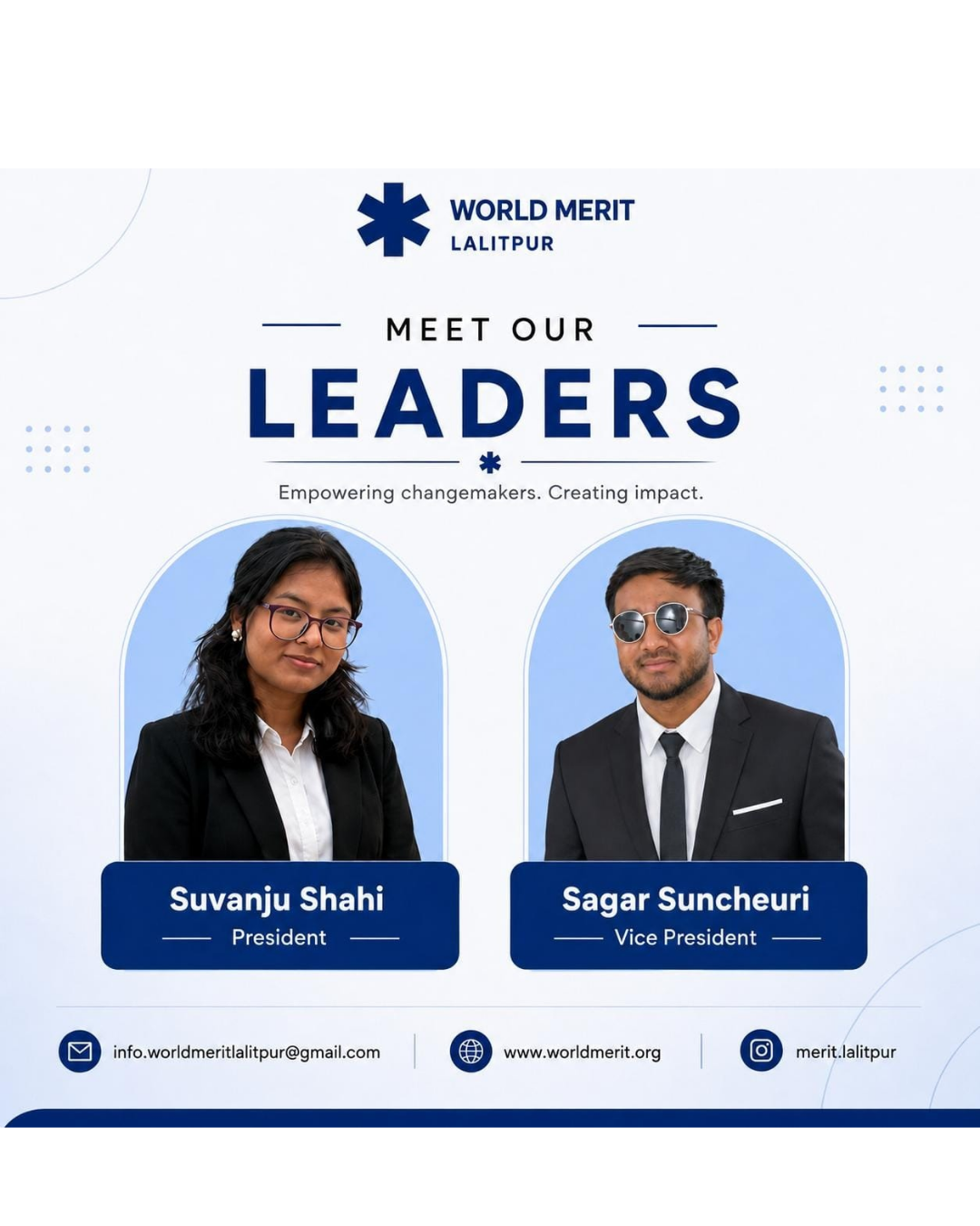The President & Vice President | World Merit Lalitpur