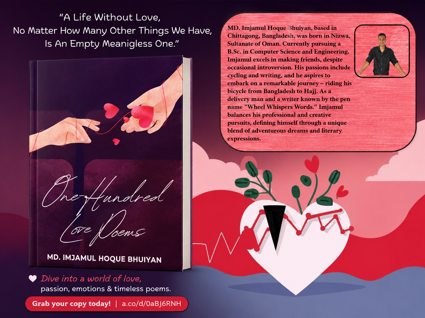 One-Hundred Love Poems: A loveless life is a lifeless one