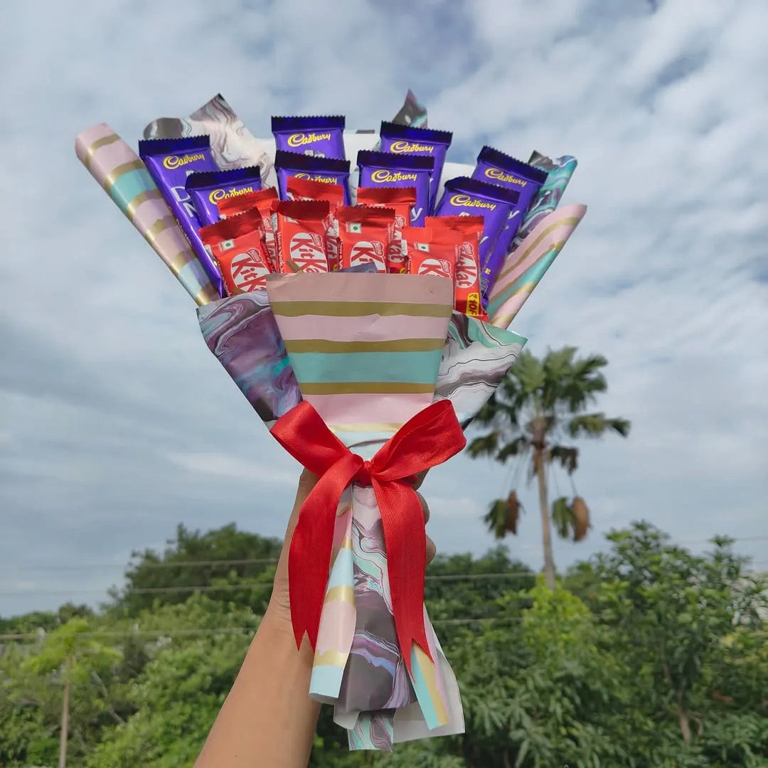 Chocolate & Photo Bouquet
