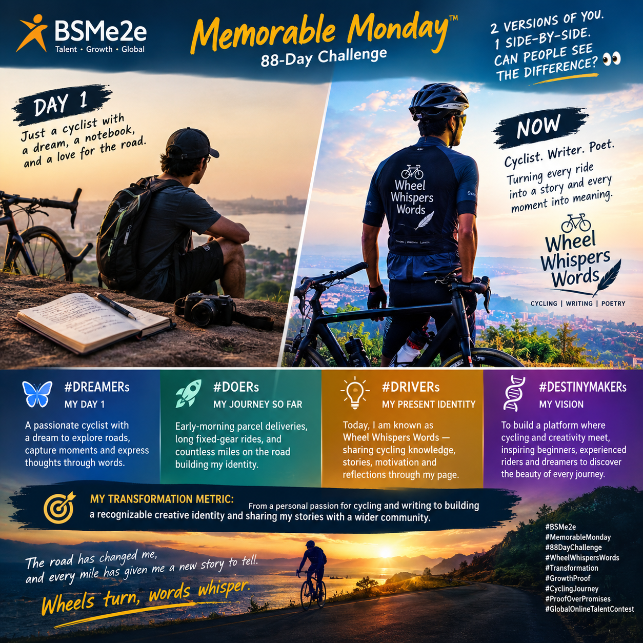 BSMe2e Memorable Monday™ | 88-Day Challenge