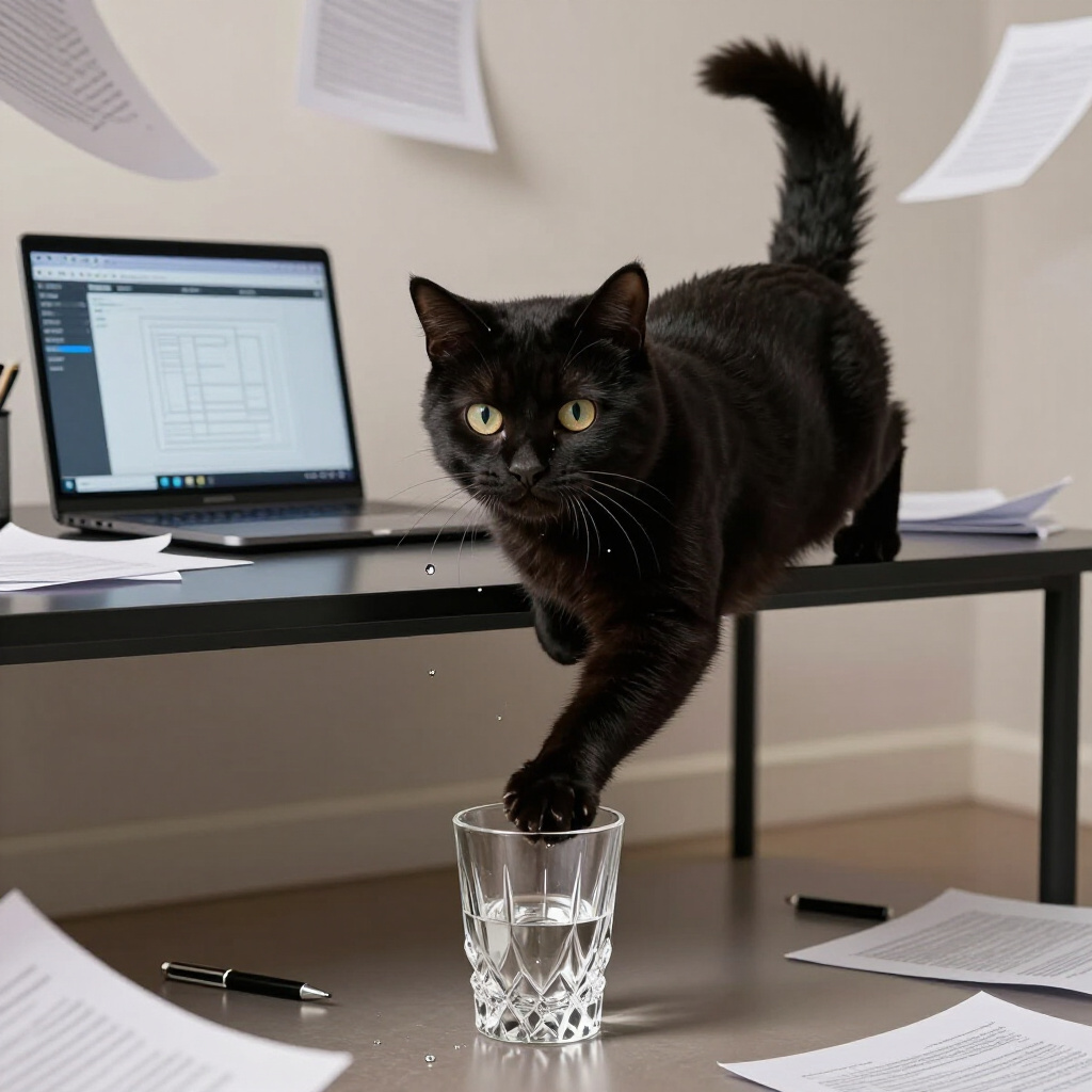 The Office Menace: Paws Before Productivity
