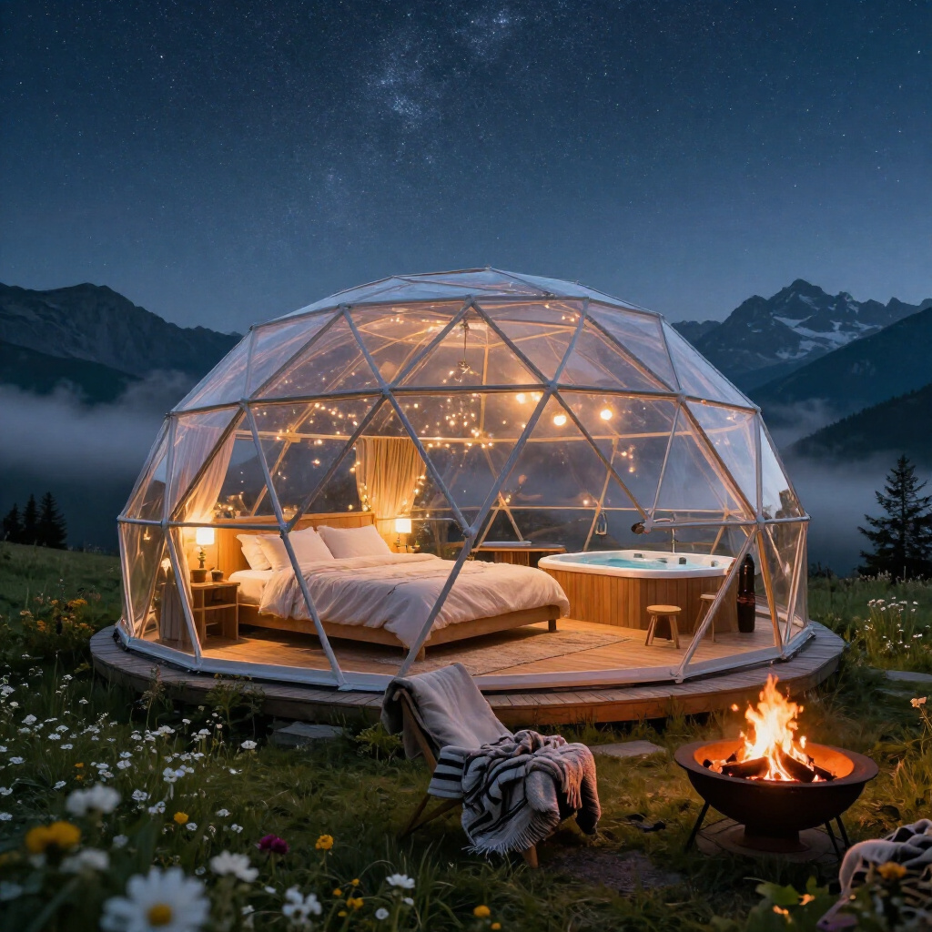 A Luxury Dome Retreat Beneath the Stars