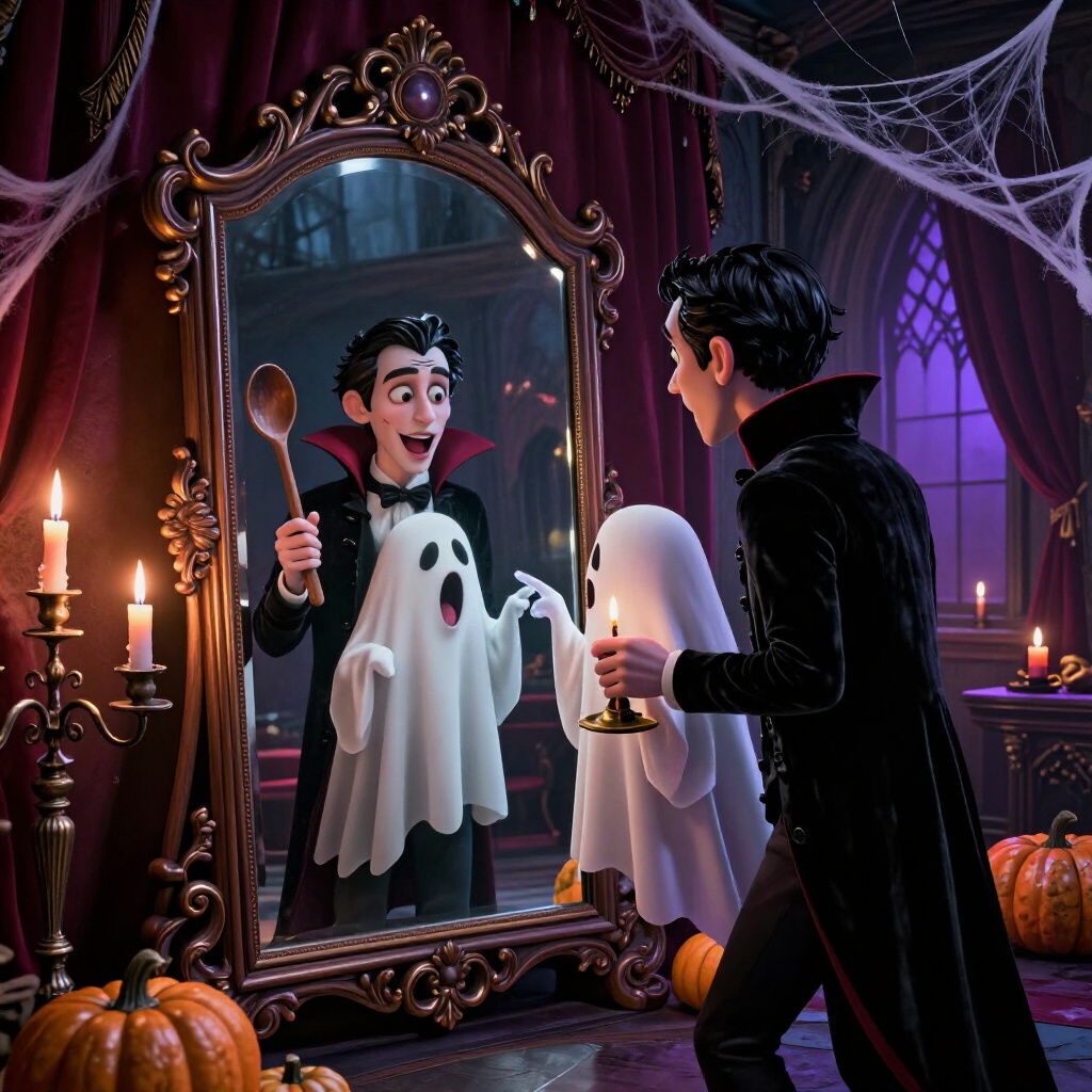 A Ghostly Reflection of Halloween